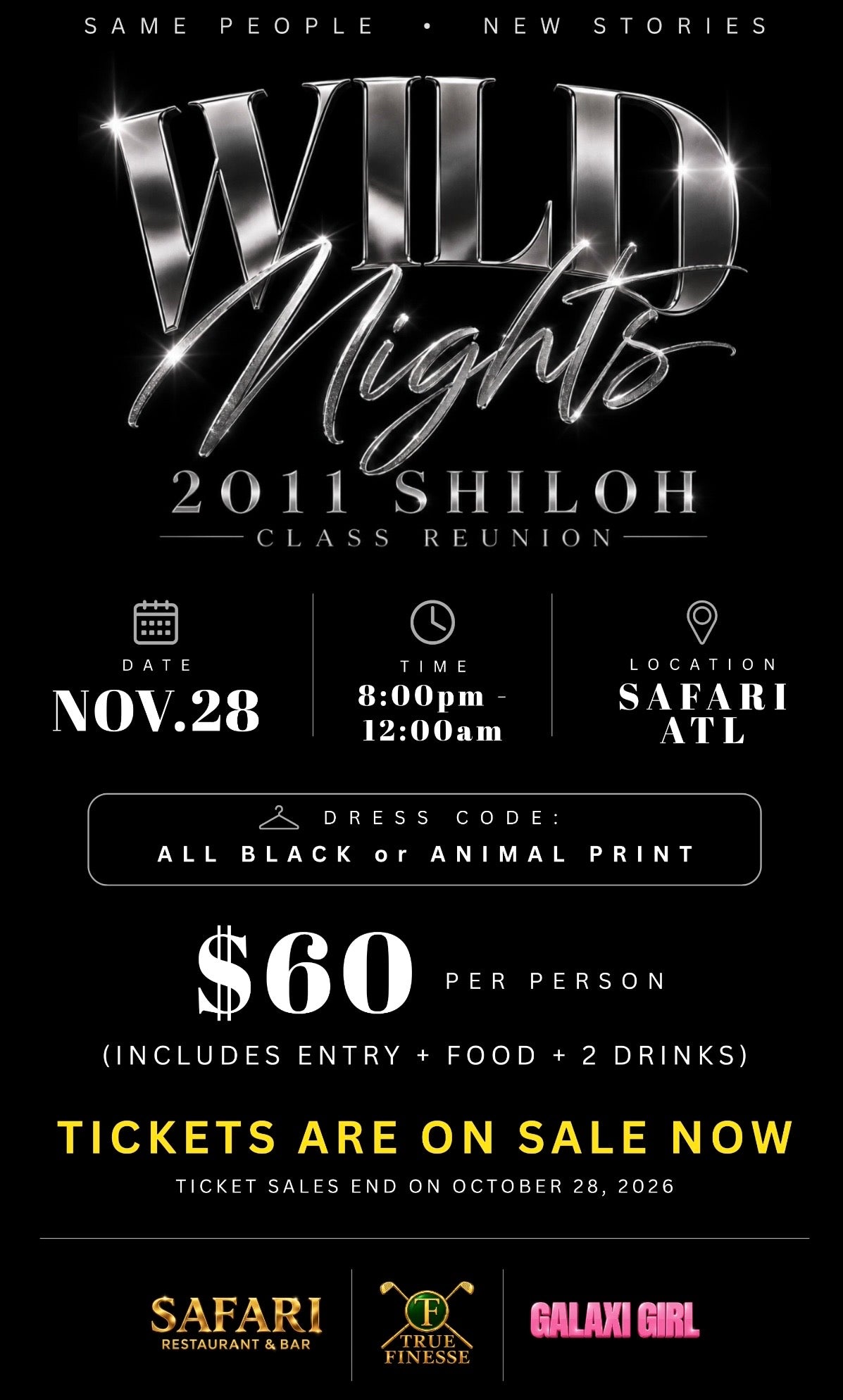 Wild Nights: Class Of 2011 15th Year Reunion!
